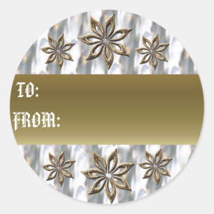 Silver and Gold gift tag
