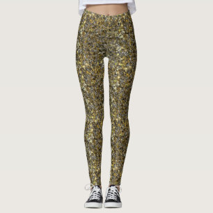 Silver and Gold Glitter-LEGGINGS Leggings