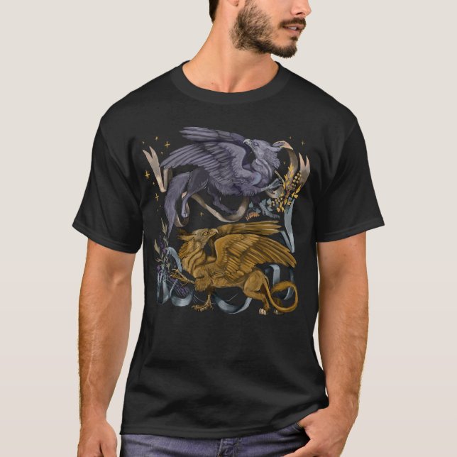 Silver and Gold Gryphon  T-Shirt (Front)