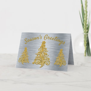 Silver and Gold Holiday Card