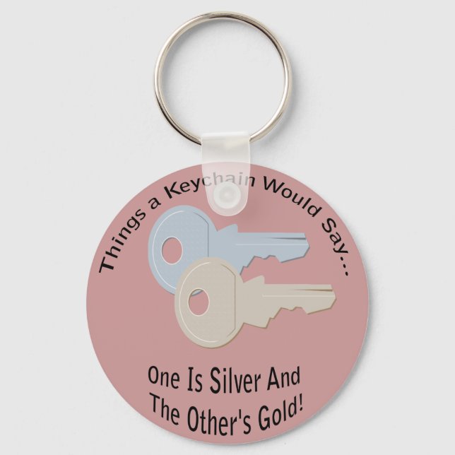 Silver and Gold Keys Lt Keychain (Front)
