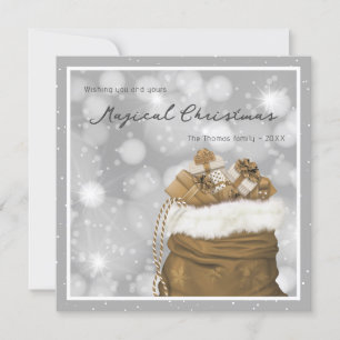 Silver and Gold Magical Christmas Cards