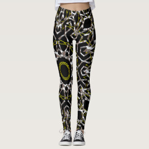 Silver and Gold Mandala Leggings