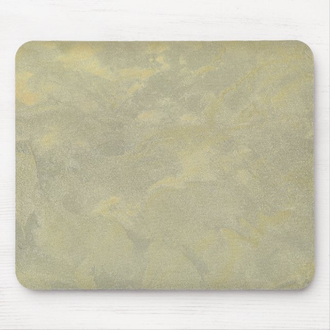 Silver And Gold Metallic Plaster Mouse Mat (Front)