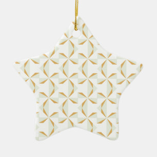 Silver and Gold Pinwheels Ceramic Tree Decoration