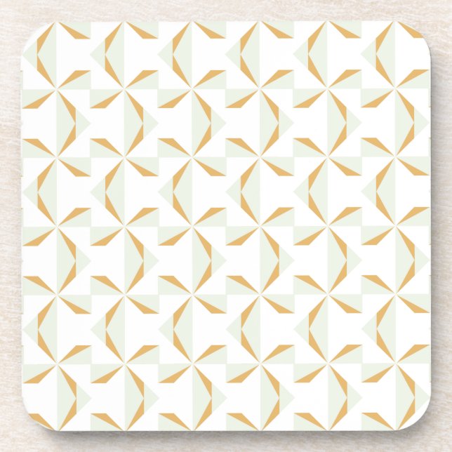 Silver and Gold Pinwheels Coaster (Front)