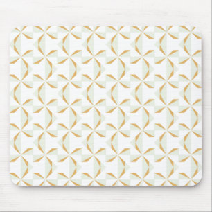 Silver and Gold Pinwheels Mouse Mat