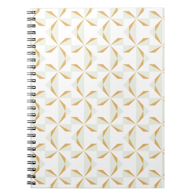Silver and Gold Pinwheels Notebook (Front)