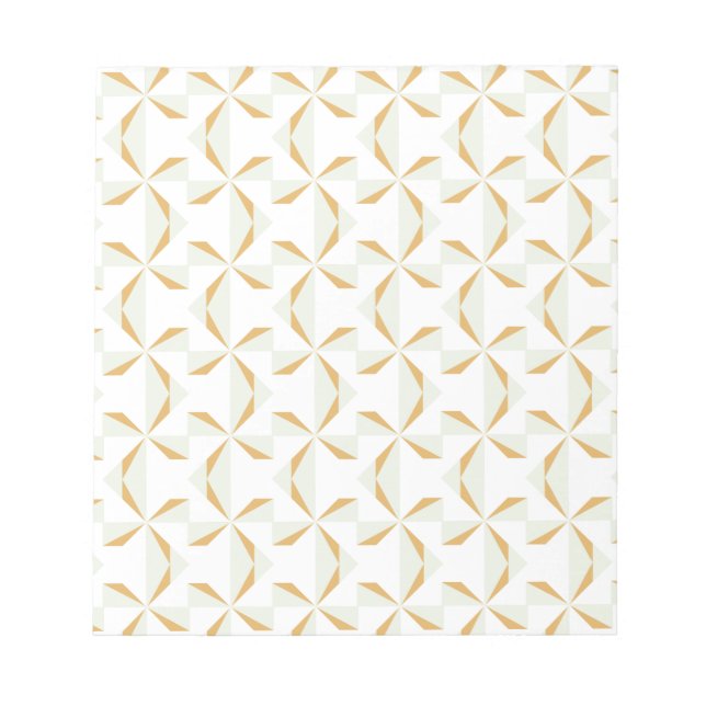Silver and Gold Pinwheels Notepad (Front)