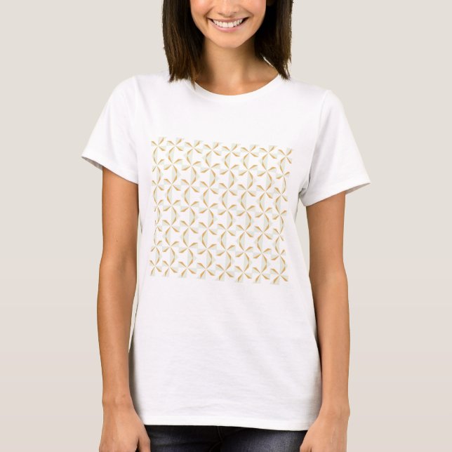 Silver and Gold Pinwheels T-Shirt (Front)