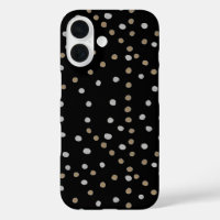 Silver and Gold Polka Dots