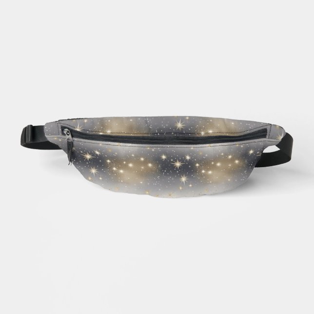 Silver and Gold Sparkle Glam Fanny Pack (Front)