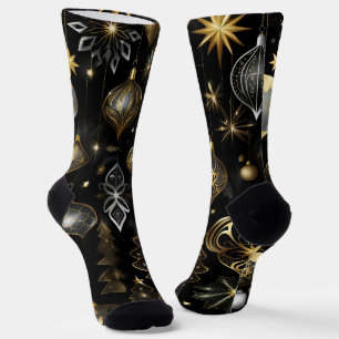 Silver And Gold Traditional Ornaments  Socks