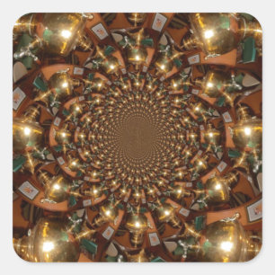 Silver and GoldElegant Tea Culture – Vintage Samov Square Sticker