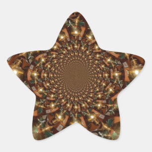 Silver and GoldElegant Tea Culture – Vintage Samov Star Sticker