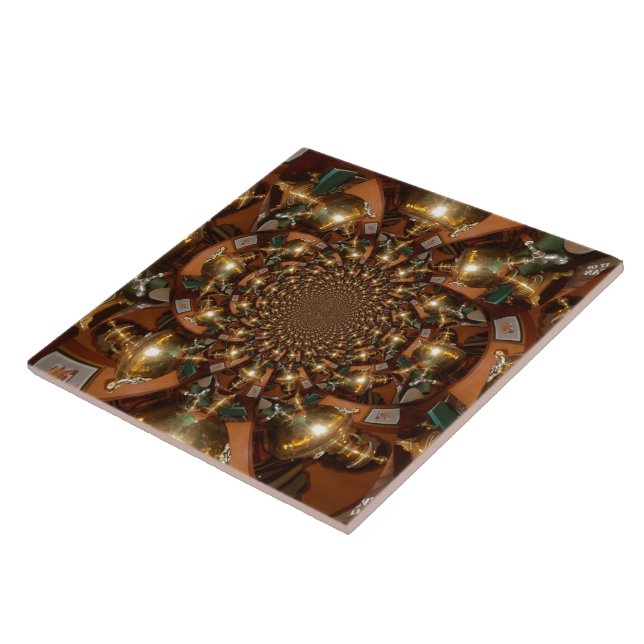 Silver and GoldElegant Tea Culture – Vintage Samov Tile (Side)