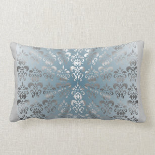 silver blue cushions