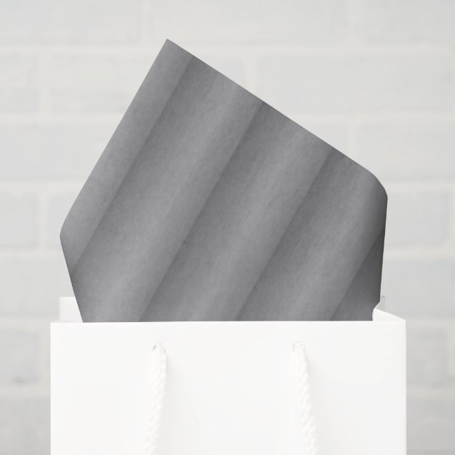 Silver and grey corrugated pattern tissue paper (Gift Bag)
