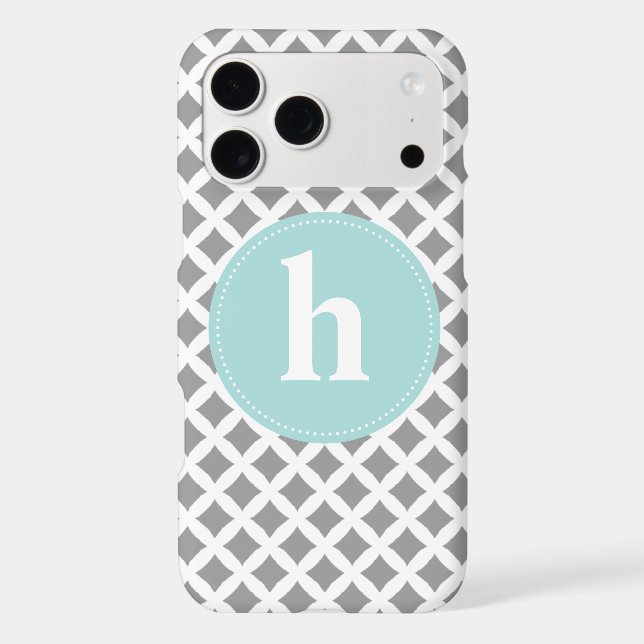 Silver and Mint Monogram (Back)