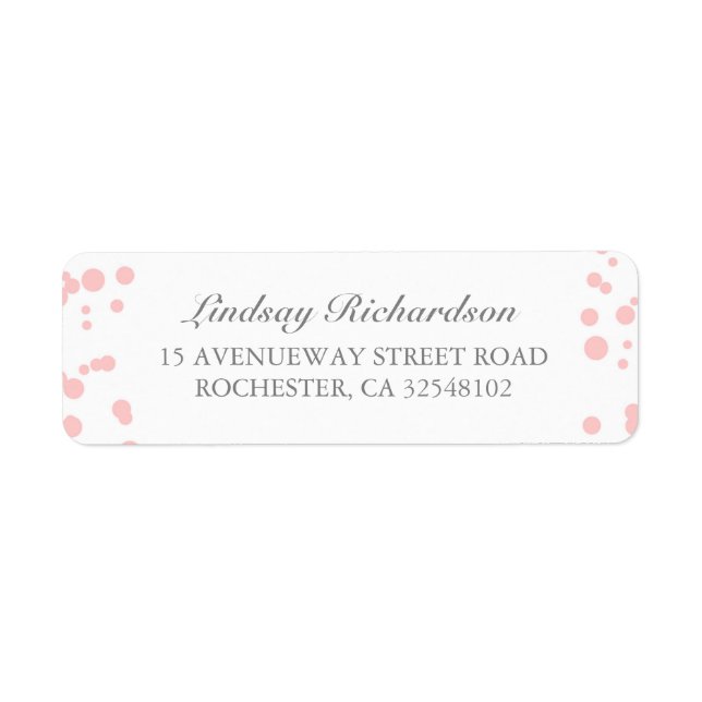 Silver and Pink Confetti Elegant Wedding (Front)