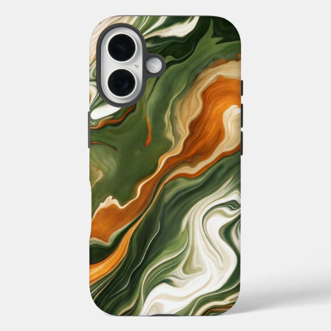 Silver and Purple Swirl Case-Mate iPhone Case (Back)