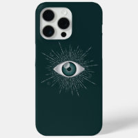 Silver and Teal Green Mystic Evil Eye Nazar Mati