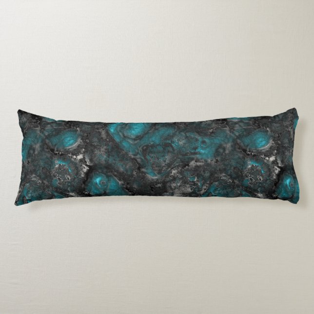 Silver and Turquoise Body Cushion (Front)