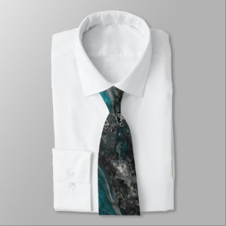 Silver and Turquoise Tie