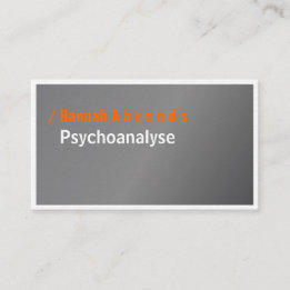 Silver and Typography, elegant, bold Business Card