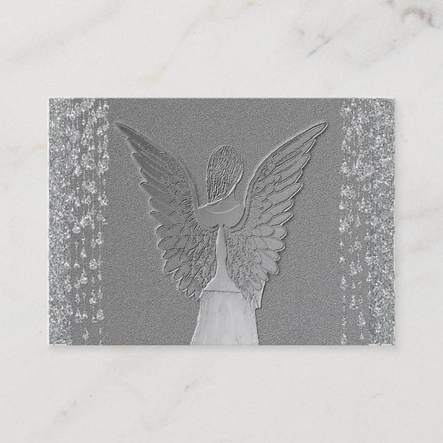Silver Angel Business Card (Front)