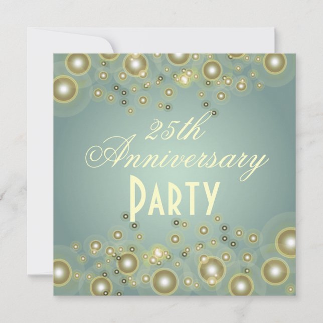 Silver Anniversary, 25th Anniversary Invitations (Front)