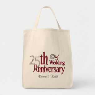 Silver Anniversary Tote Bag