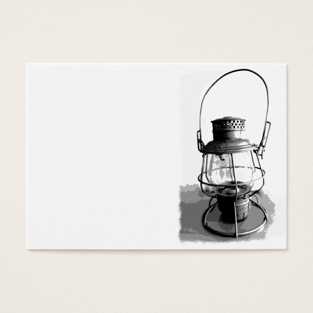 Silver Antique Railroad Lantern (Front)