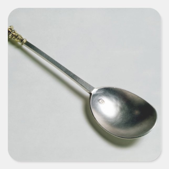 Silver apostle spoon with gold seal top, 1668 (Front)