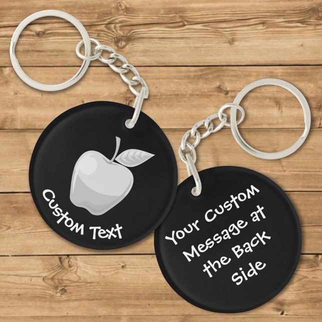 Silver Apple Keychain (Creator Uploaded)