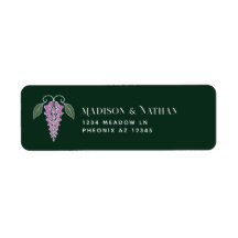 Silver Art Nouveau Pink Wisteria Wedding