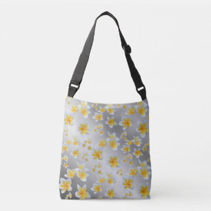 silver,asian, yellow, white, bloom, bright, gold, crossbody bag