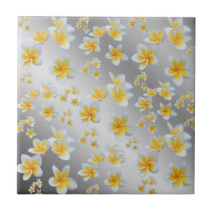 silver,asian, yellow, white, bloom, bright, gold, tile