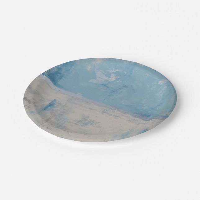 Silver Aura Paper Plate (Angled)