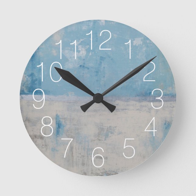 Silver Aura Round Clock (Front)