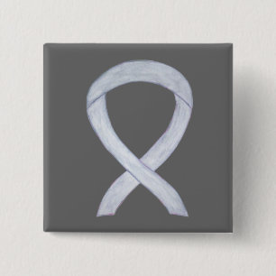 Silver Awareness Ribbon Custom Art Pins