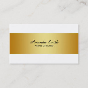 Silver Badge Simple White Elegant Professional Business Card