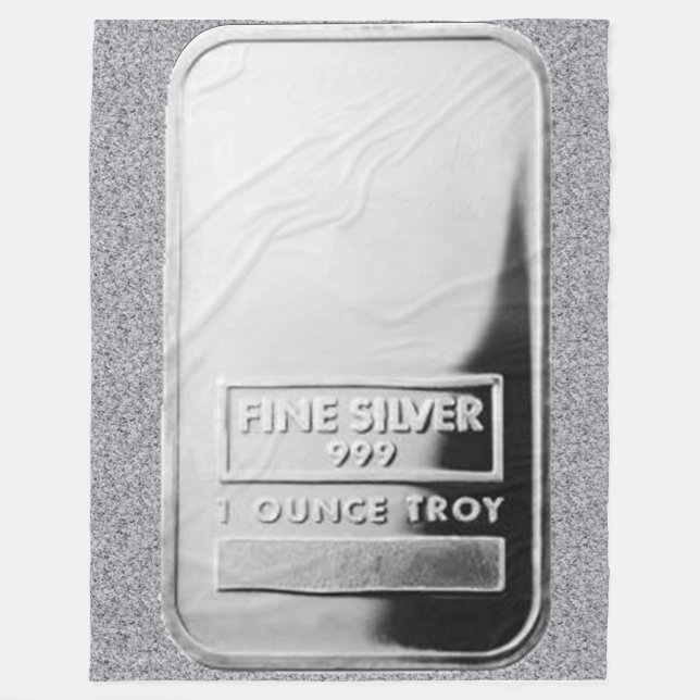SILVER BAR Fleece Blanket (Front)