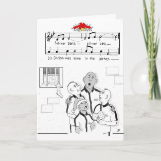 "Silver Bars" Christmas Greeting Card & Envelope