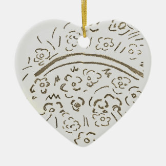 Silver Basket with Handle Ceramic Tree Decoration