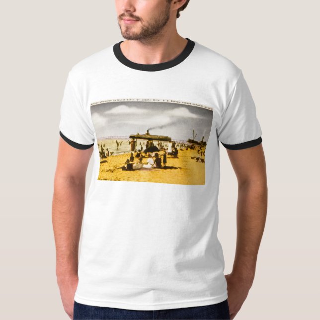 Silver Beach, St. Joseph, Michigan T-Shirt (Front)