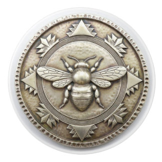 Silver Bee Ceramic Knob