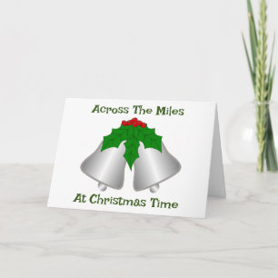 Silver Bells Across The Miles Christmas Holiday Card