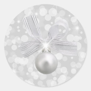 Silver Bells Christmas Sticker