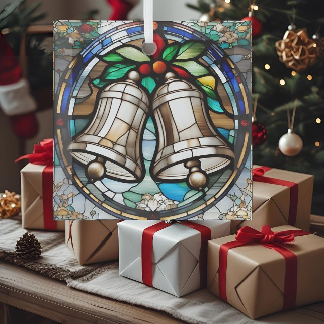 Silver Bells Faux Stained Glass Tree Decoration (Creator Uploaded)